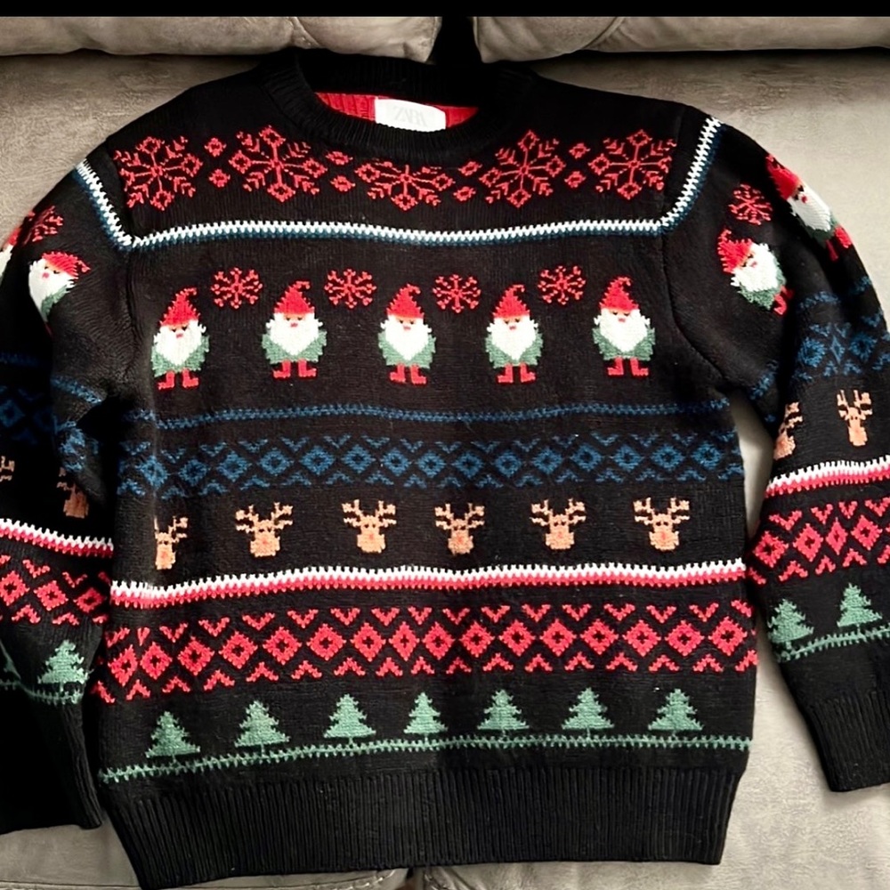 Boys Zara Christmas sweater